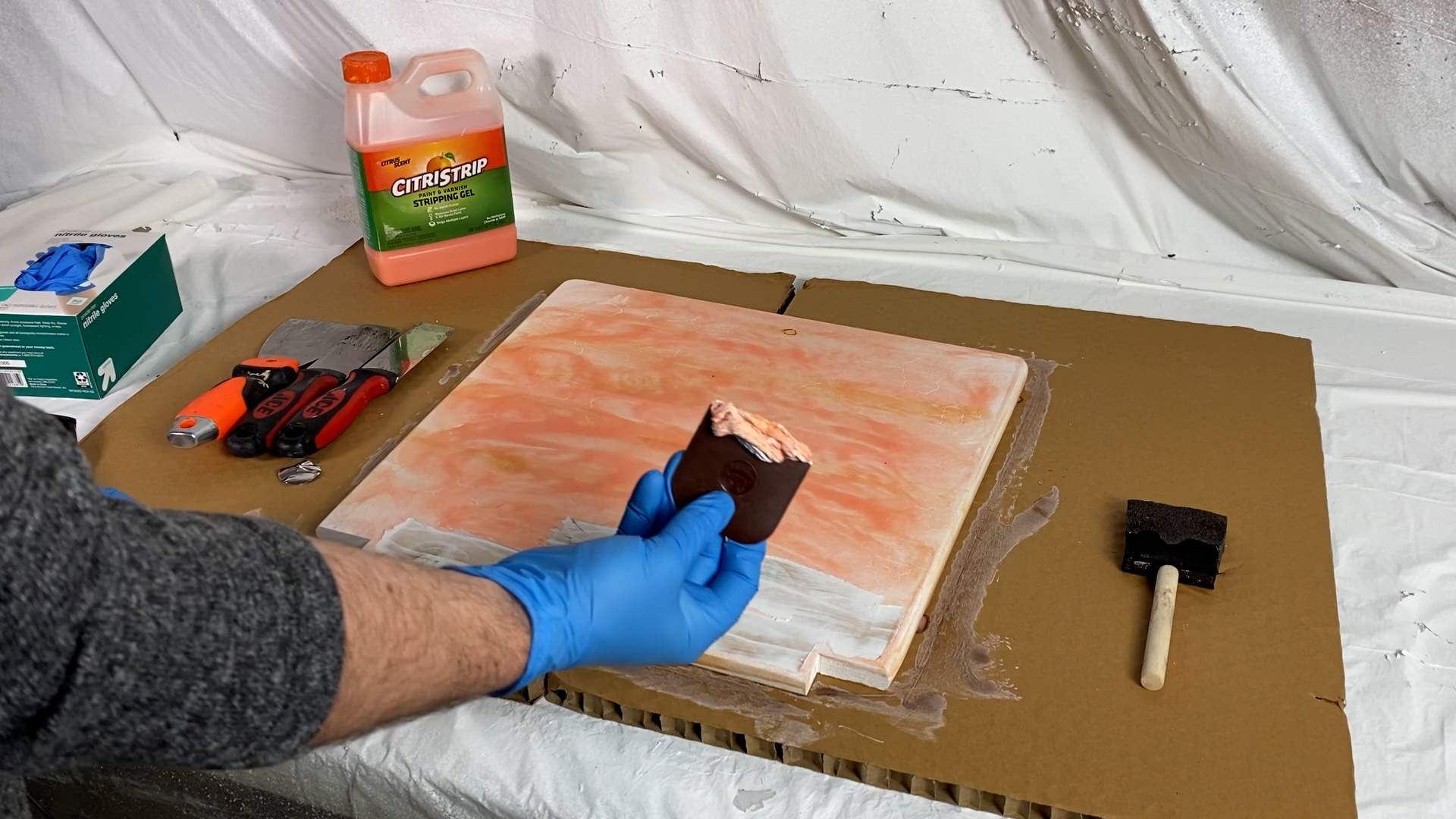 How to Strip Paint or Varnish Off Wood Using Citristrip Gel. My